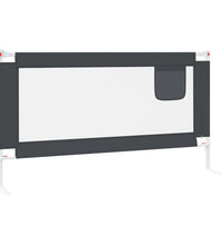 Kleinkind-Bettschutzgitter Dunkelgrau 160x25 cm Stoff
