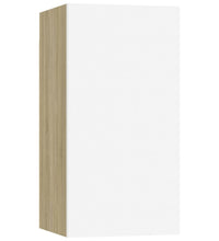 TV-Schrank Weiß Sonoma-Eiche 30,5x30x60 cm Holzwerkstoff