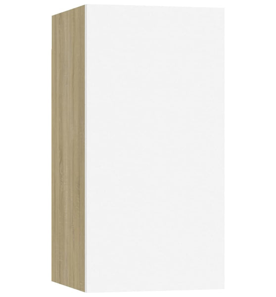 TV-Schrank Weiß Sonoma-Eiche 30,5x30x60 cm Holzwerkstoff