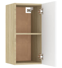 TV-Schrank Weiß Sonoma-Eiche 30,5x30x60 cm Holzwerkstoff