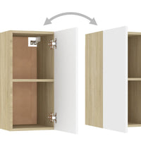 TV-Schrank Weiß Sonoma-Eiche 30,5x30x60 cm Holzwerkstoff