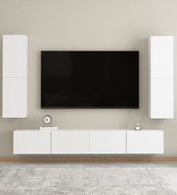 TV-Schrank Weiß 30,5x30x110 cm Holzwerkstoff