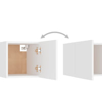 TV-Wandschrank Weiß 30,5x30x30 cm