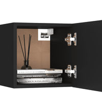 TV-Wandschrank Schwarz 30,5x30x30 cm