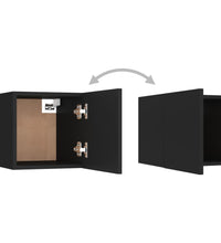 TV-Wandschrank Schwarz 30,5x30x30 cm