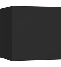 TV-Wandschränke 2 Stk. Schwarz 30,5x30x30 cm