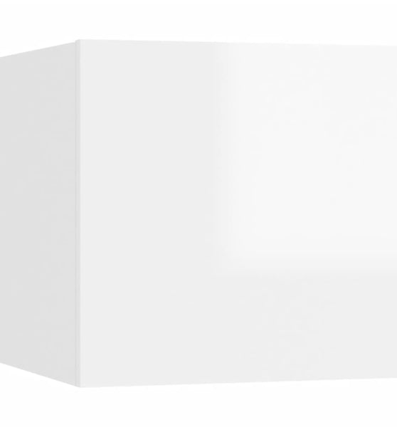 TV-Wandschrank Hochglanz-Weiß 30,5x30x30 cm