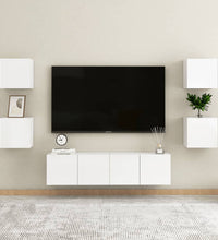 TV-Wandschrank Hochglanz-Weiß 30,5x30x30 cm
