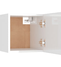 TV-Wandschrank Hochglanz-Weiß 30,5x30x30 cm