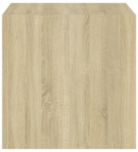 Wandschränke 4 Stk. Weiß Sonoma-Eiche 37x37x37 cm Holzwerkstoff