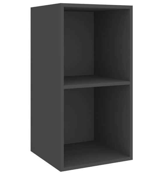 TV-Wandschrank Grau 37x37x72 cm Holzwerkstoff