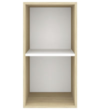 TV-Wandschrank Sonoma-Eiche und Weiß 37x37x72 cm Holzwerkstoff