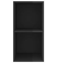 TV-Wandschrank Hochglanz-Schwarz 37x37x72 cm Holzwerkstoff