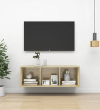 TV-Wandschrank Sonoma-Eiche 37x37x107 cm Holzwerkstoff