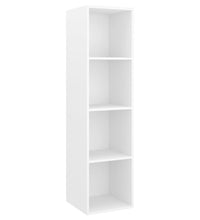 TV-Wandschrank Weiß 37x37x142,5 cm Holzwerkstoff