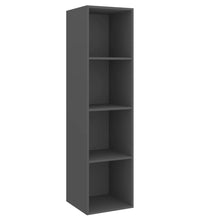 TV-Wandschrank Grau 37x37x142,5 cm Holzwerkstoff