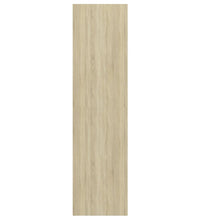TV-Wandschrank Sonoma-Eiche Weiß 37x37x142,5 cm Holzwerkstoff