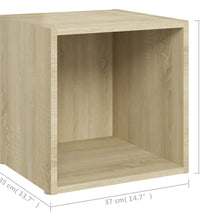 TV-Schrank Sonoma-Eiche 37x35x37 cm Holzwerkstoff