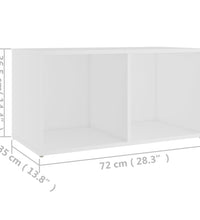 TV-Schrank Weiß 72x35x36,5 cm Holzwerkstoff