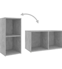 TV-Schrank Betongrau 72x35x36,5 cm Holzwerkstoff