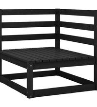 Garten-Ecksofa Schwarz Massivholz Kiefer