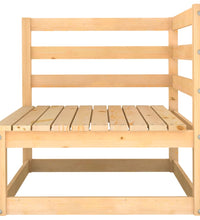 Gartensofa 2-Sitzer mit Kissen Kiefer Massivholz