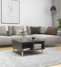 Couchtisch Hochglanz-Grau 60x60x30 cm Holzwerkstoff