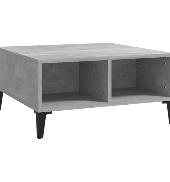 Couchtisch Betongrau 60x60x30 cm Holzwerkstoff