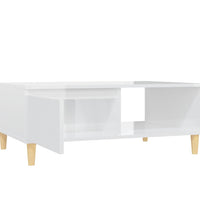 Couchtisch Hochglanz-Weiß 90x60x35 cm Holzwerkstoff