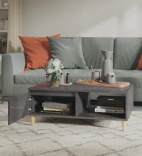 Couchtisch Hochglanz-Grau 90x60x35 cm Holzwerkstoff