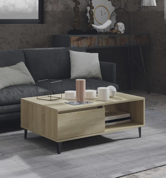 Couchtisch Sonoma-Eiche 90x60x35 cm Holzwerkstoff