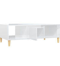 Couchtisch Hochglanz-Weiß 103,5x60x35 cm Holzwerkstoff