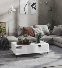 Couchtisch Weiß 103,5x60x35 cm Holzwerkstoff