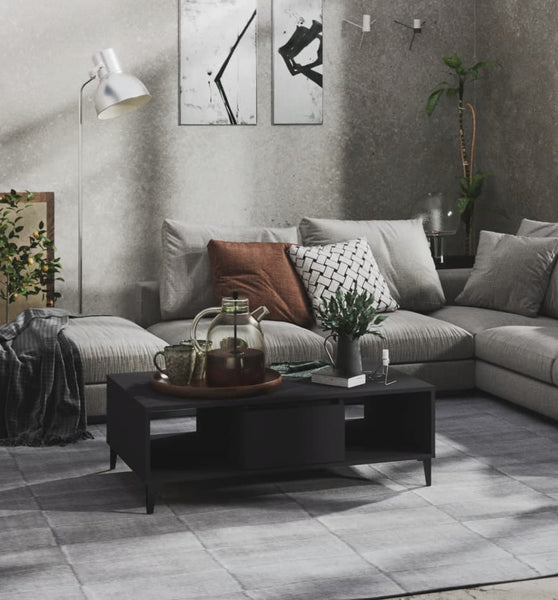 Couchtisch Grau 103,5x60x35 cm Holzwerkstoff