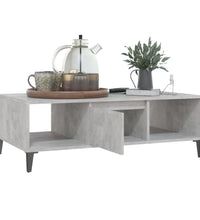 Couchtisch Betongrau 103,5x60x35 cm Holzwerkstoff