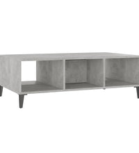 Couchtisch Betongrau 103,5x60x35 cm Holzwerkstoff