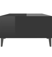Couchtisch Hochglanz-Schwarz 103,5x60x35 cm Holzwerkstoff