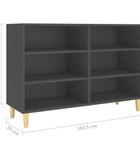 Sideboard Grau 103,5x35x70 cm Holzwerkstoff