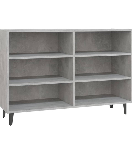 Sideboard Betongrau 103,5x35x70 cm Holzwerkstoff