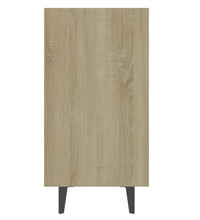 Sideboard Weiß und Sonoma-Eiche 103,5x35x70 cm Holzwerkstoff