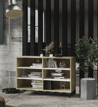 Sideboard Weiß und Sonoma-Eiche 103,5x35x70 cm Holzwerkstoff