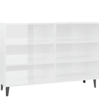 Sideboard Hochglanz-Weiß 103,5x35x70 cm Holzwerkstoff