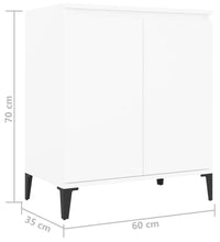 Sideboard Weiß 60x35x70 cm Holzwerkstoff