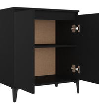 Sideboard Schwarz 60x35x70 cm Holzwerkstoff