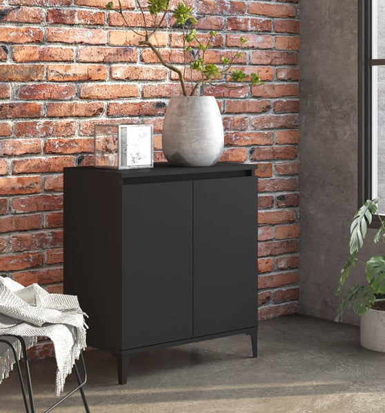 Sideboard Schwarz 60x35x70 cm Holzwerkstoff