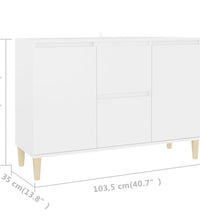 Sideboard Weiß 103,5x35x70 cm Holzwerkstoff