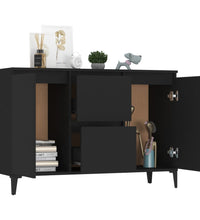 Sideboard Schwarz 104x35x70 cm Holzwerkstoff