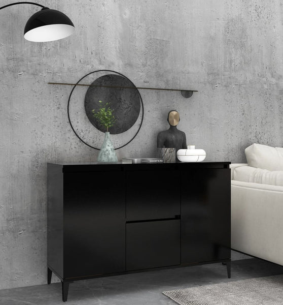 Sideboard Schwarz 104x35x70 cm Holzwerkstoff