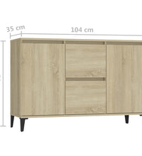 Sideboard Sonoma-Eiche 104x35x70 cm Holzwerkstoff