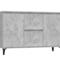 Sideboard Betongrau 104x35x70 cm Holzwerkstoff